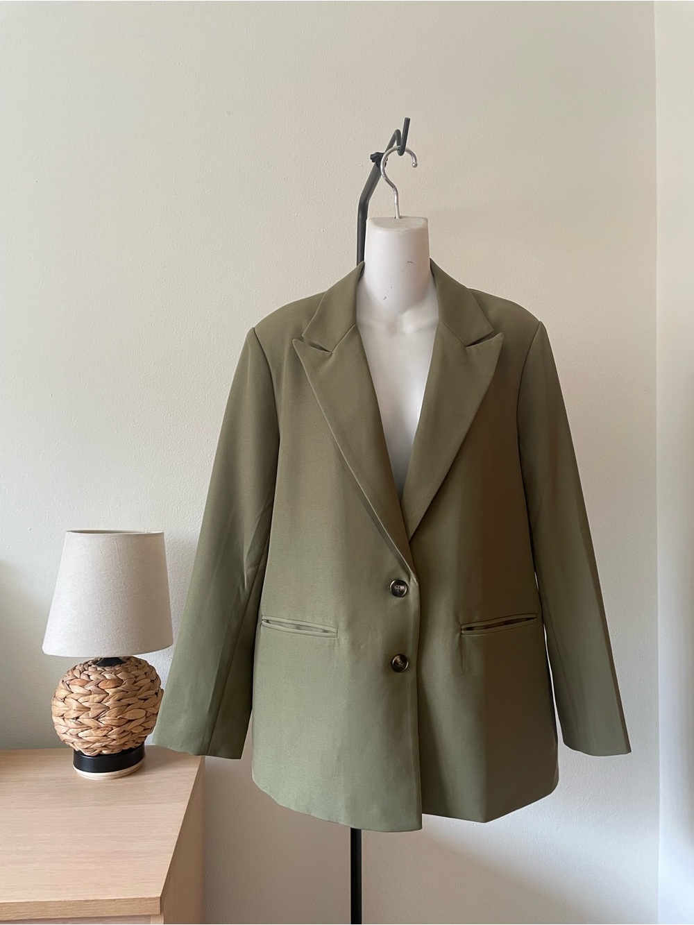Tailored Olive Green Women's Blazer Jacket